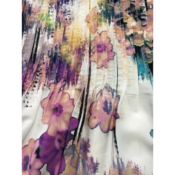 Ivy & Blu Sleeveless Shift Dress Graphic Floral Multicolor 8 Medium M NEW Pocket - Picture 6 of 16